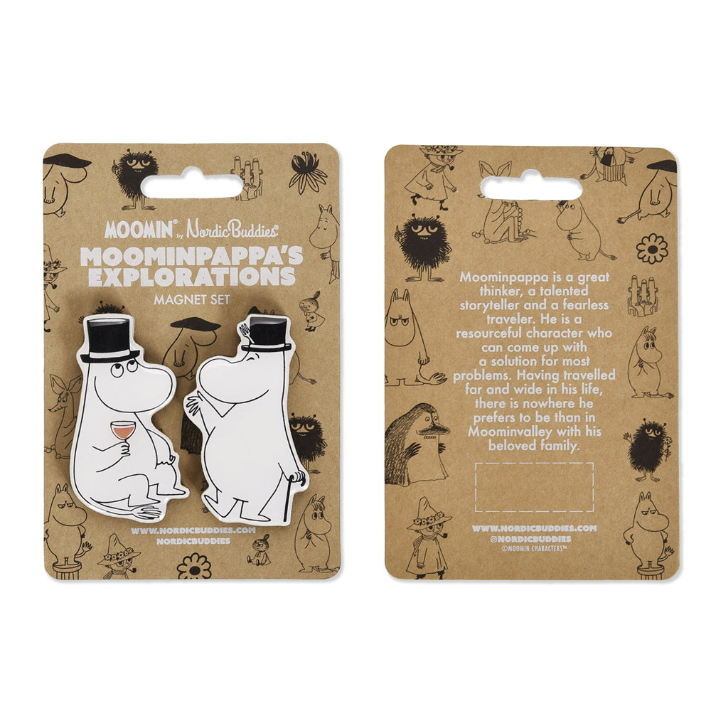 Moominpappa Explorations Magnet 2-set - Nordicbuddies - The Official Moomin Shop