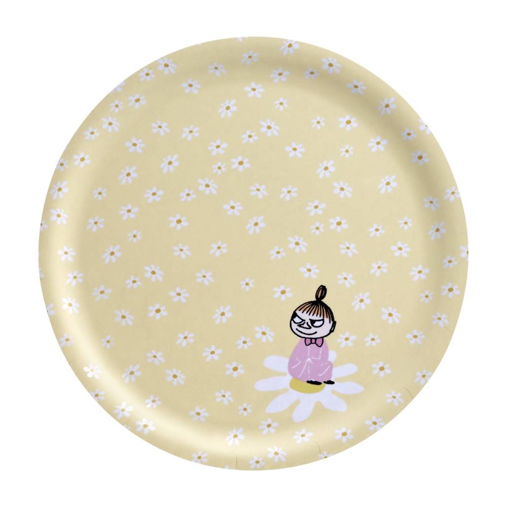 Moomin Flowers Tray Yellow Ø25cm - The Official Moomin Shop