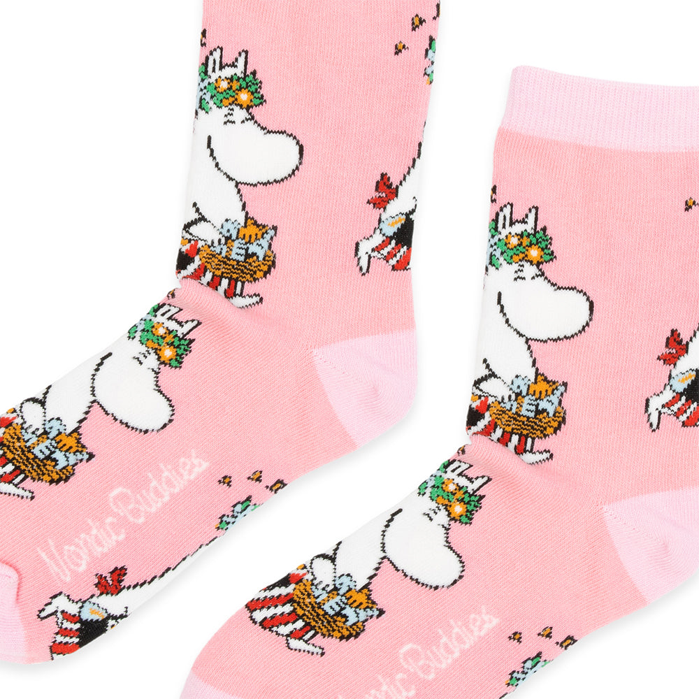 Moominmamma Errands Socks 36-42 Pink - Nordicbuddies - The Official Moomin Shop