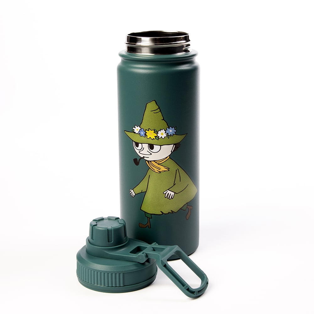 Snufkin Thermal Everyday Bottle Dark Green - Nordicbuddies - The Official Moomin Shop