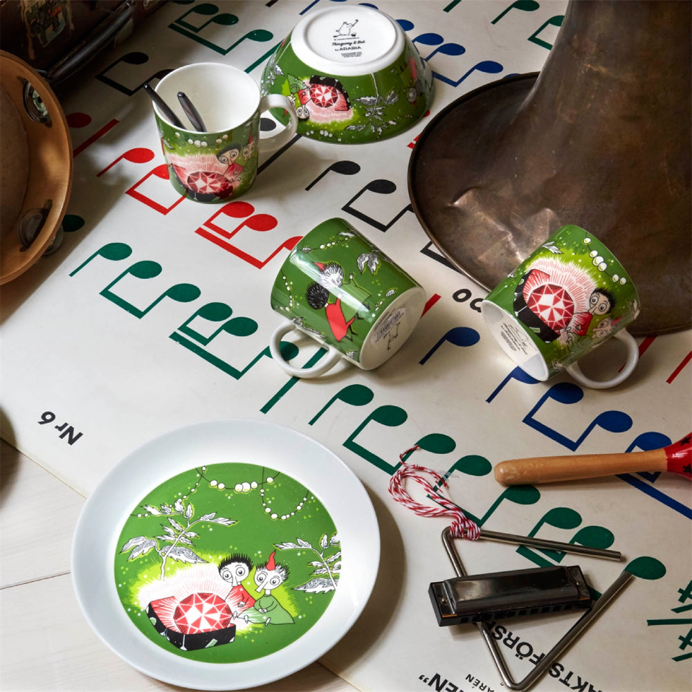 Thingumy & Bob King's Ruby Bowl 15cm Green - The Official Moomin Shop