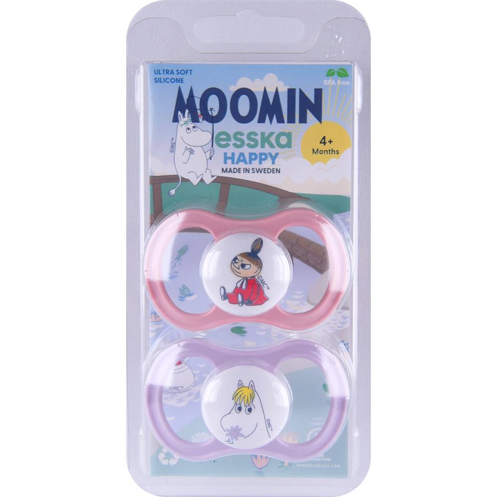Little My &amp; Snorkmaiden 2-pack Pacifier Set- Esska - The Official Moomin Shop