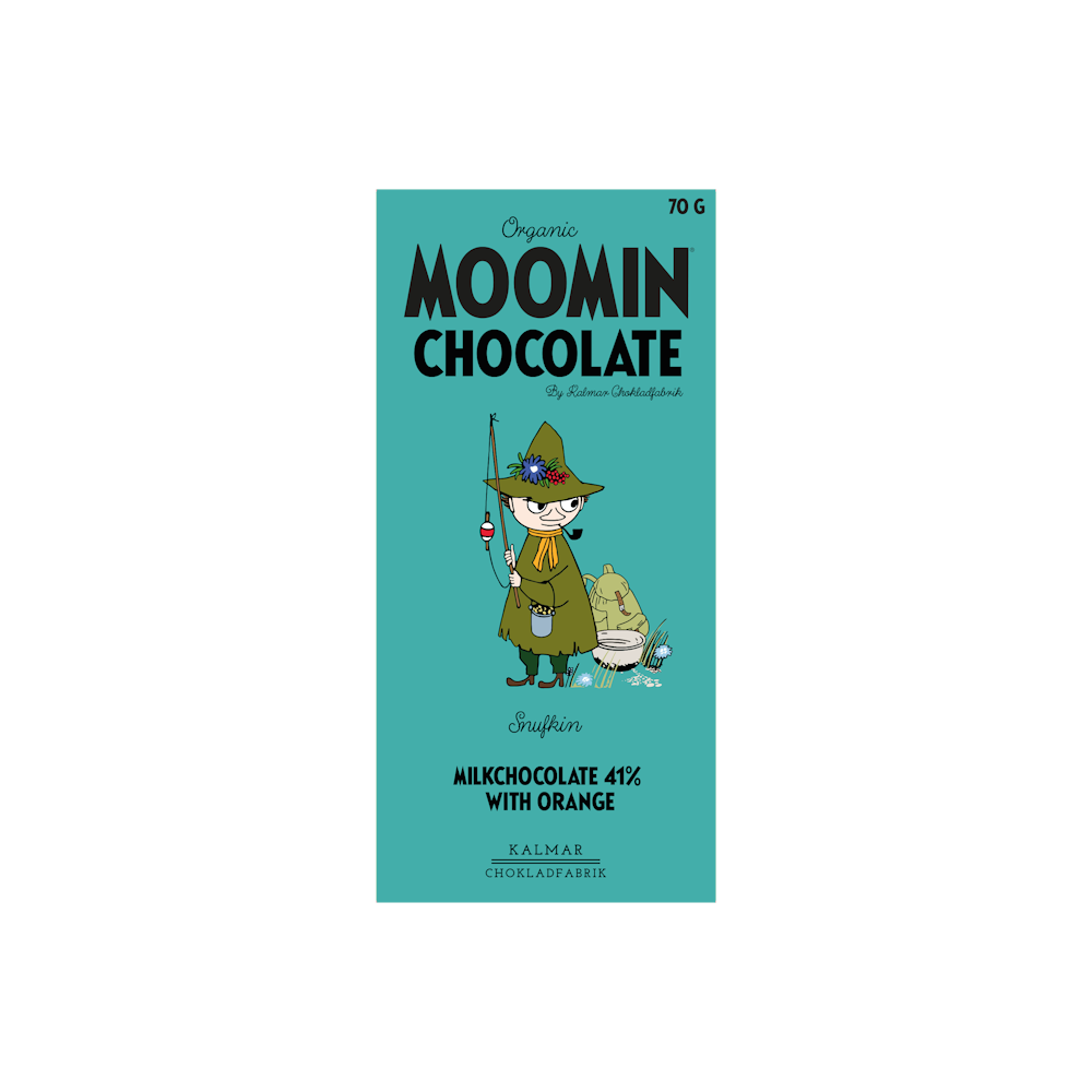 Snufkin Milk Chocolate with Orange - Kalmar Chokladfabric - The Official Moomin Shop