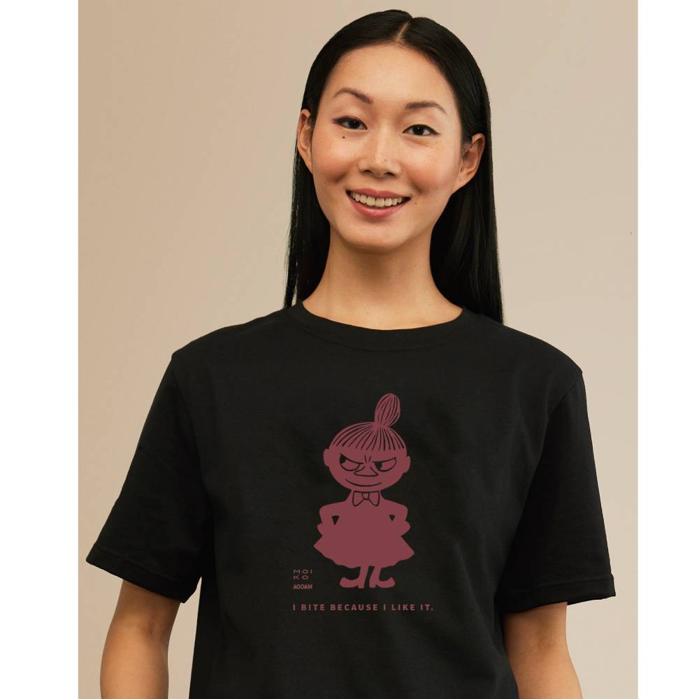 Little My Trickster T-shirt Unisex Black - Moiko - The Official Moomin Shop
