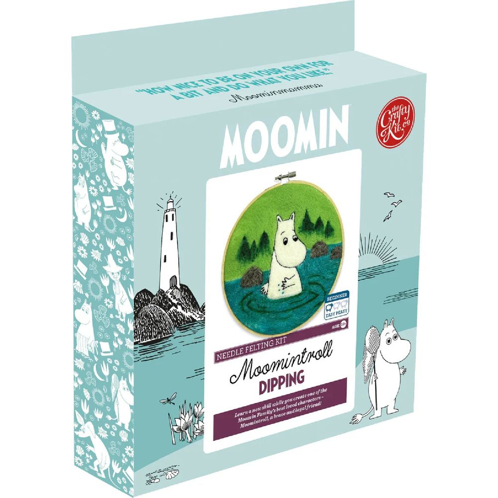 Moomintroll Dipping Needle Felting Kit - The Crafty Kit Company - The Official Moomin Shop