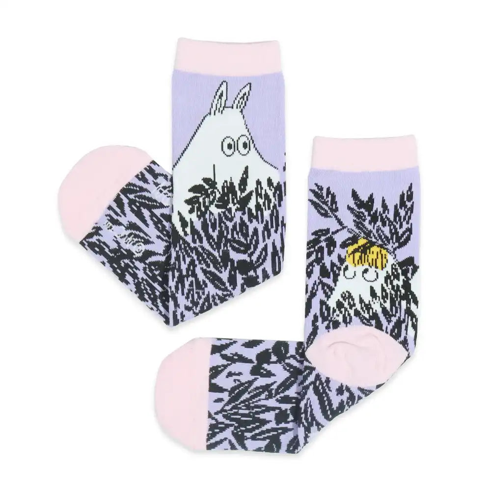 Moomin Hide and Seek Socks 36-42 Violet - Nordicbuddies - The Official Moomin Shop