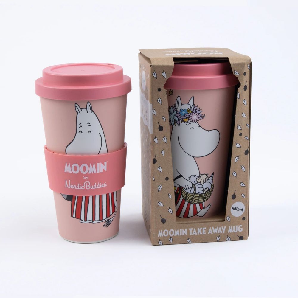 Moominmamma Take-Away Mug Peach - The Official Moomin Shop