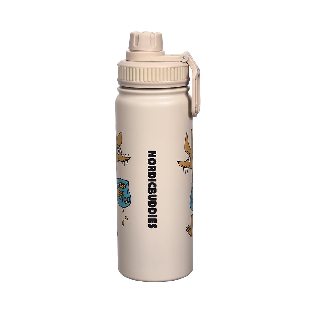 Sniff's Business Thermal Everyday Bottle 550ml Beige - The Official Moomin Shop