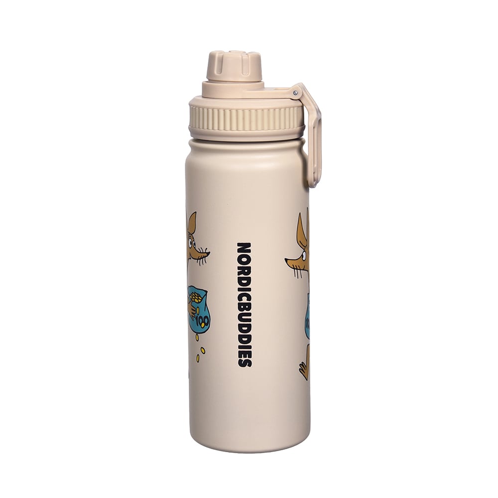 Sniff Thermal Everyday Bottle Beige - Nordicbuddies - The Official Moomin Shop