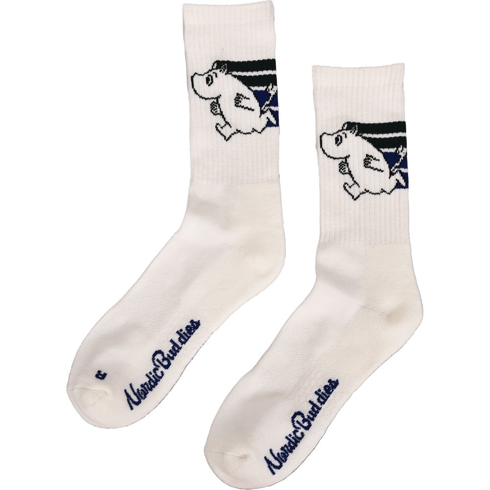 Moomintroll Running Sport Socks 40-45 White - The Official Moomin Shop