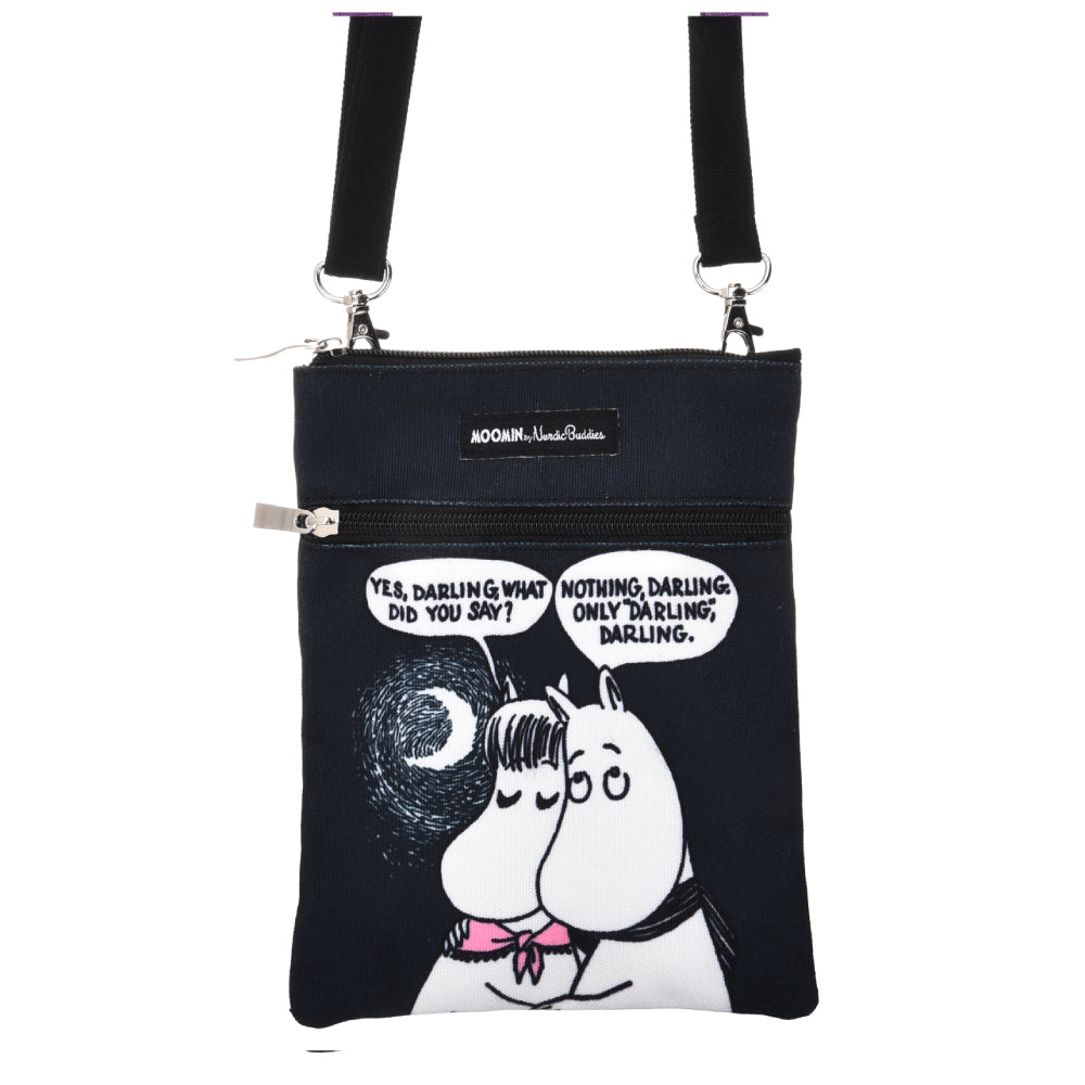 Moomin Darling Passport Bag Black - Nordicbuddies - The Official Moomin Shop