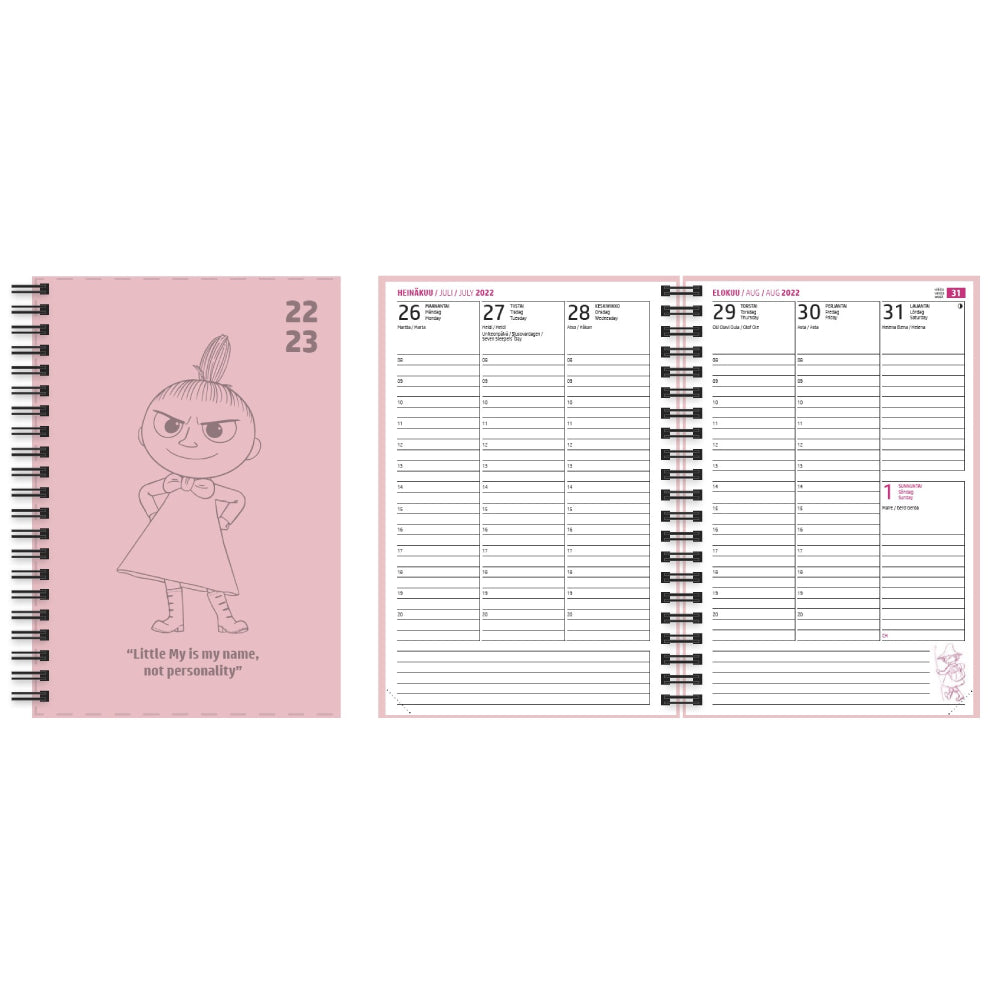 Little My School Calendar 2022-2023 - Anglo-Nordic - The Official Moomin Shop