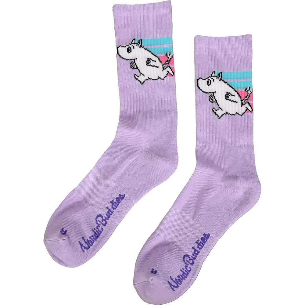 Moomintroll Running Sport Socks Women Lilac - Nordicbuddies - The Official Moomin Shop