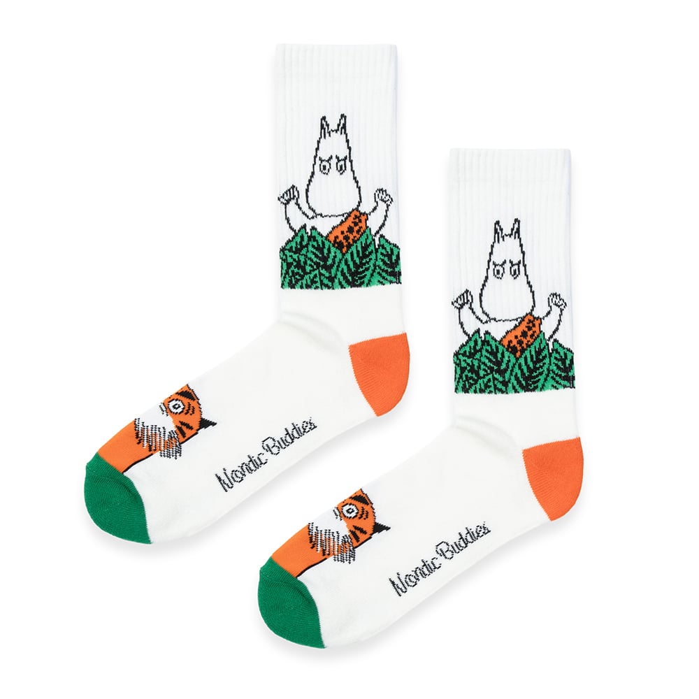 Moomin Retro Socks 40-45 White - The Official Moomin Shop
