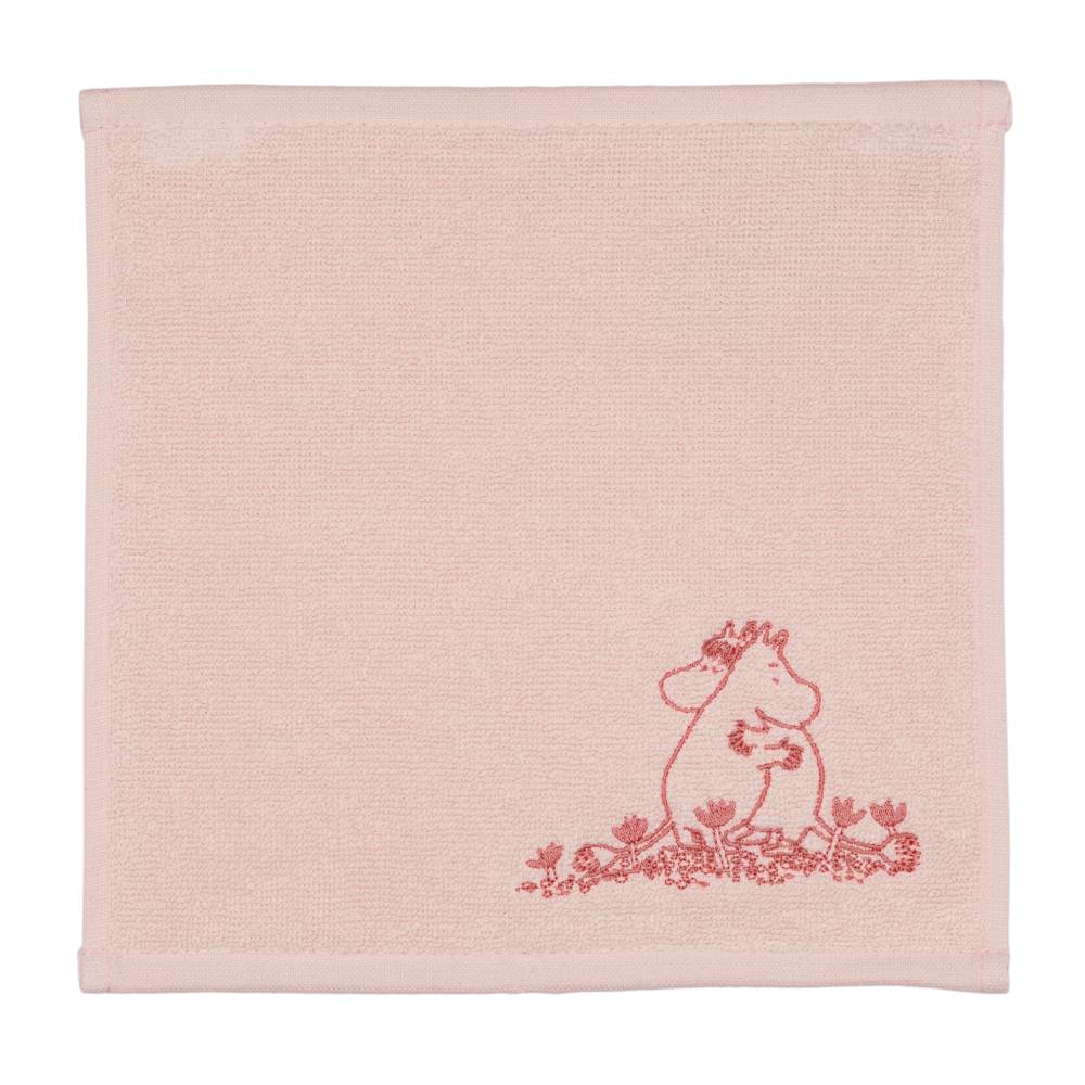 Moomin Love Hand Towel 25x25cm Pink - The Official Moomin Shop