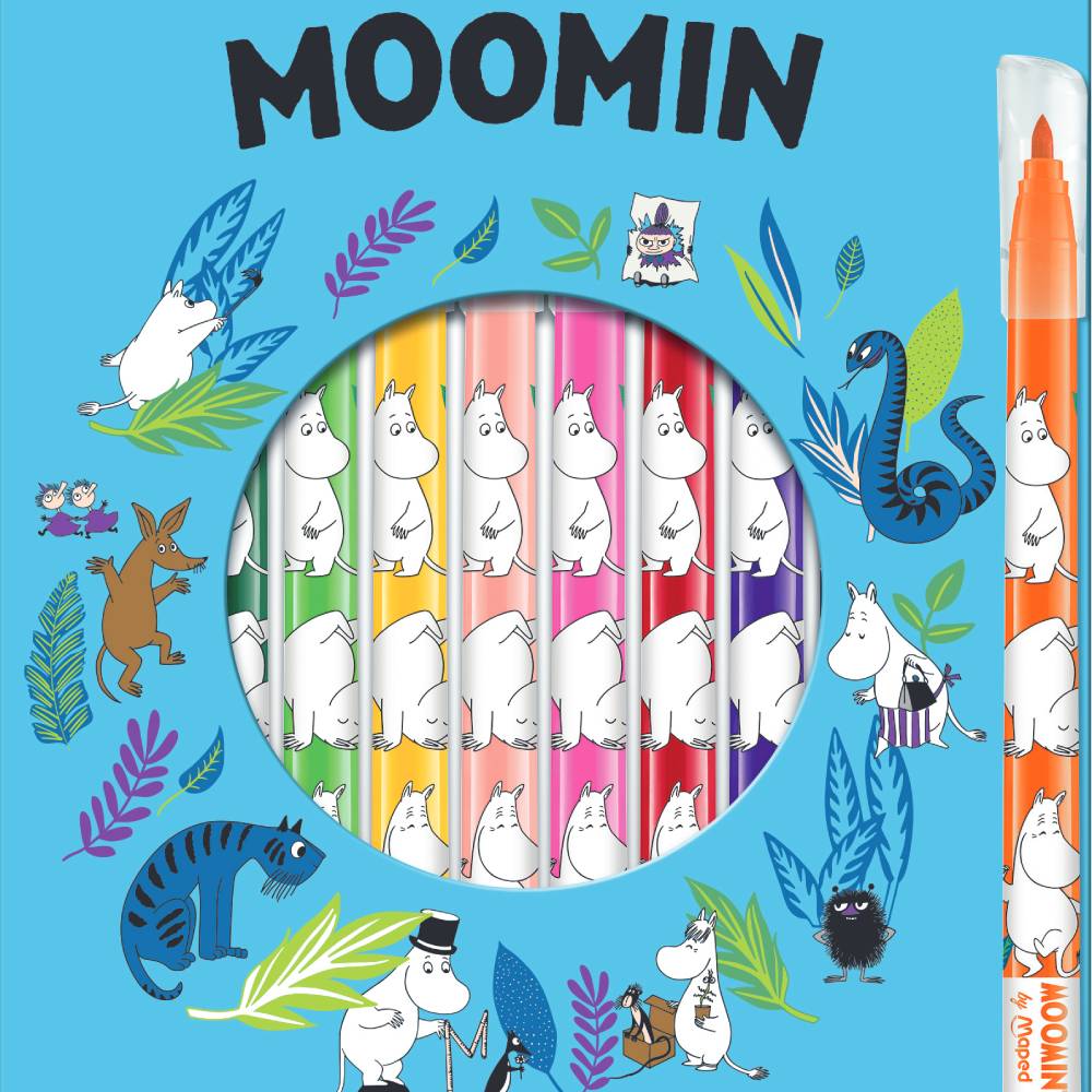 Moomintroll Felt Pens 12-set - The Official Moomin Shop