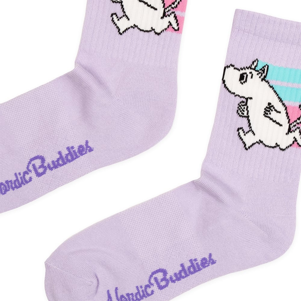 Moomintroll Running Sport Socks Women Lilac - Nordicbuddies - The Official Moomin Shop