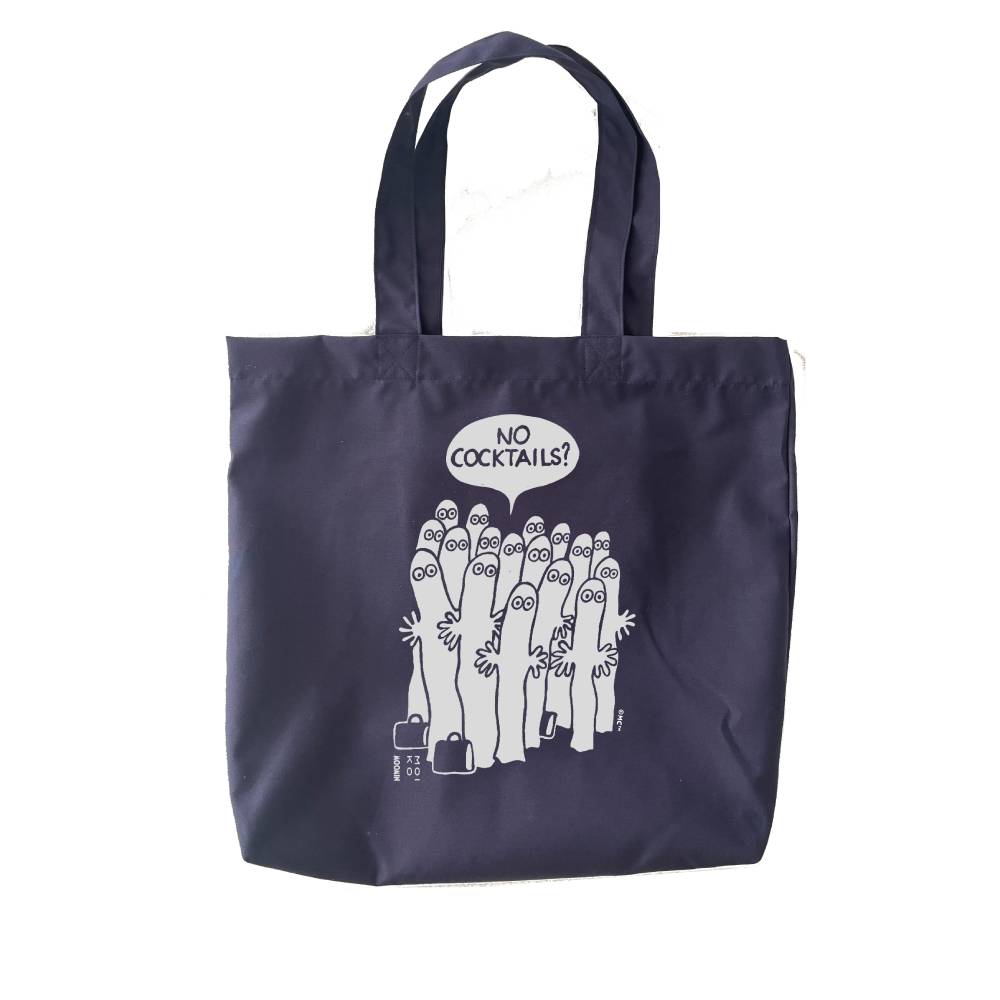 Hattifatteners Tote Bag Darkblue - Moiko - The Official Moomin Shop