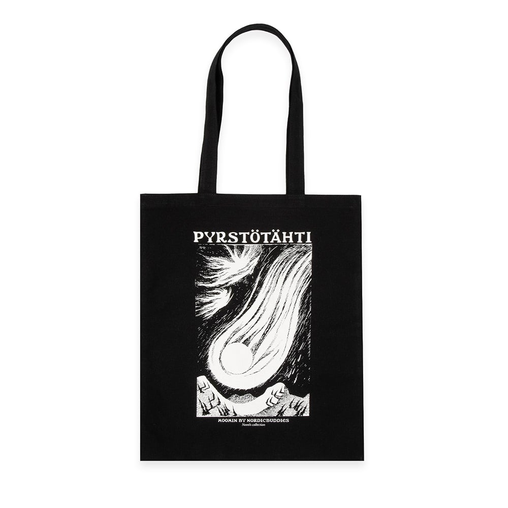 Moomin Comet Pyrstötähti Tote Bag Black - The Official Moomin Shop