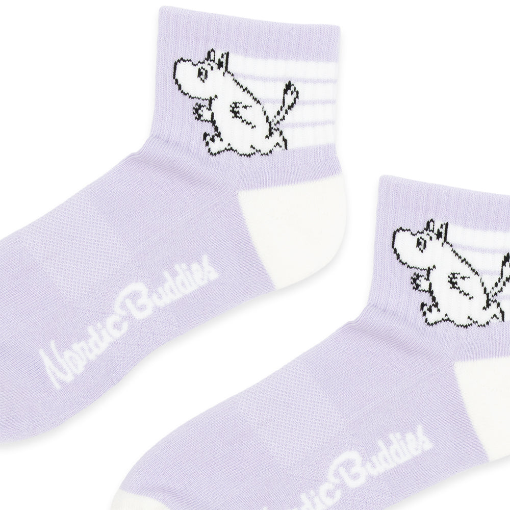 Moomintroll Retro Ankle Socks 36-42 Violet - Nordicbuddies - The Official Moomin Shop