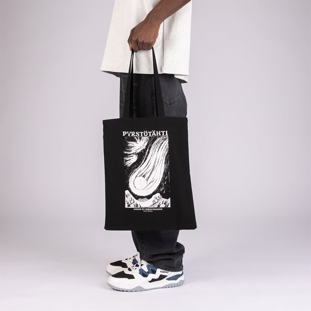 Moomin Comet Pyrstötähti Tote Bag Black - The Official Moomin Shop