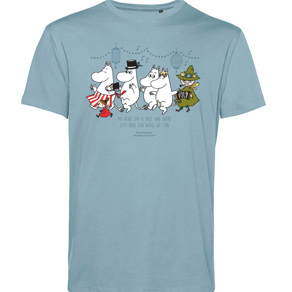Moomin Dancers T-shirt Blue - Mikebon - The Official Moomin Shop