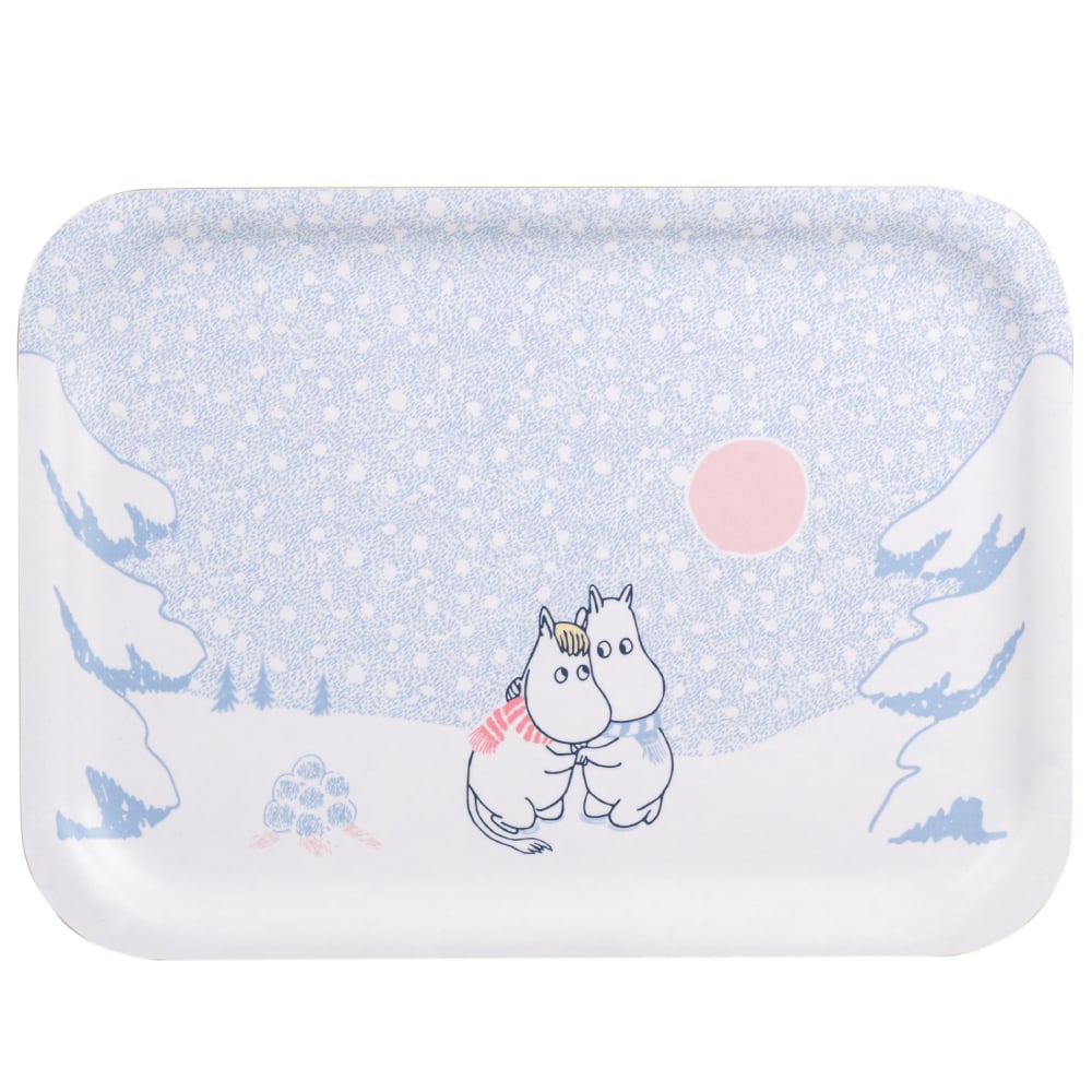 Moomin Let it Snow Tray 27x20cm - The Official Moomin Shop