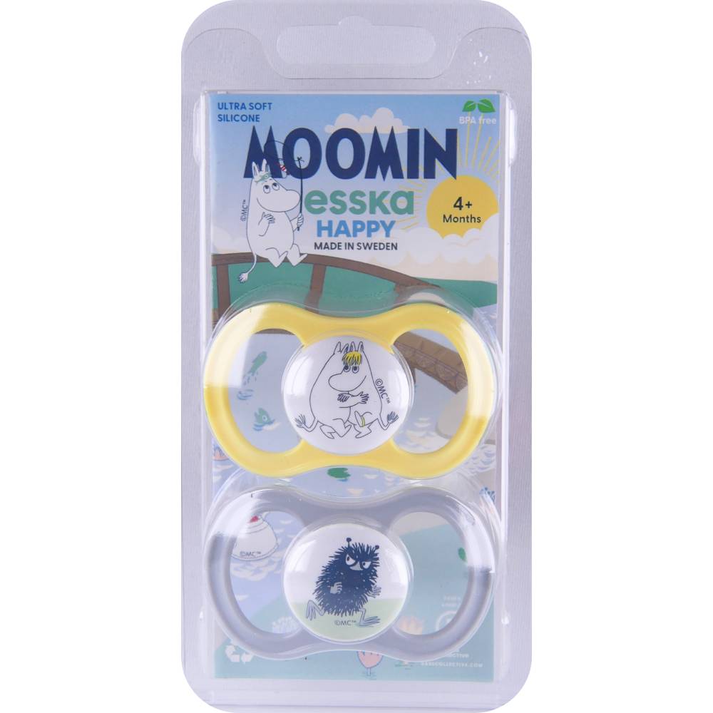 Moomintroll & Stinky 2-pack Pacifier Set- Esska - The Official Moomin Shop