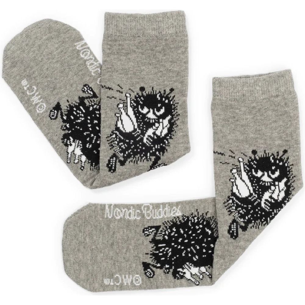 Stinky Socks 36-42 Grey - The Official Moomin Shop