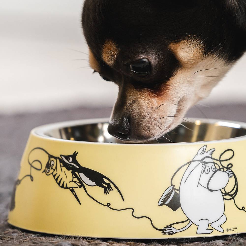 Moomin For Pets Food Bowl Yellow M - Muurla - The Official Moomin Shop