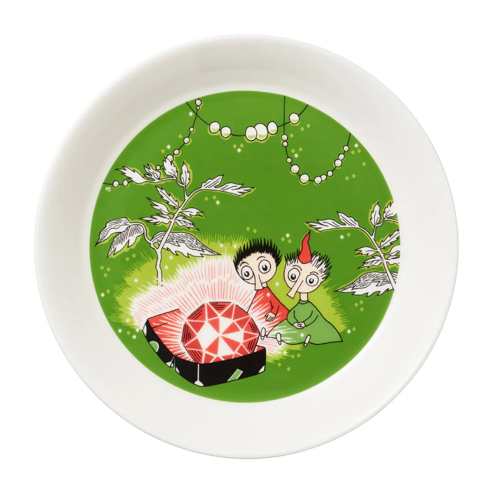 Thingumy & Bob King's Ruby Plate 19cm - The Official Moomin Shop