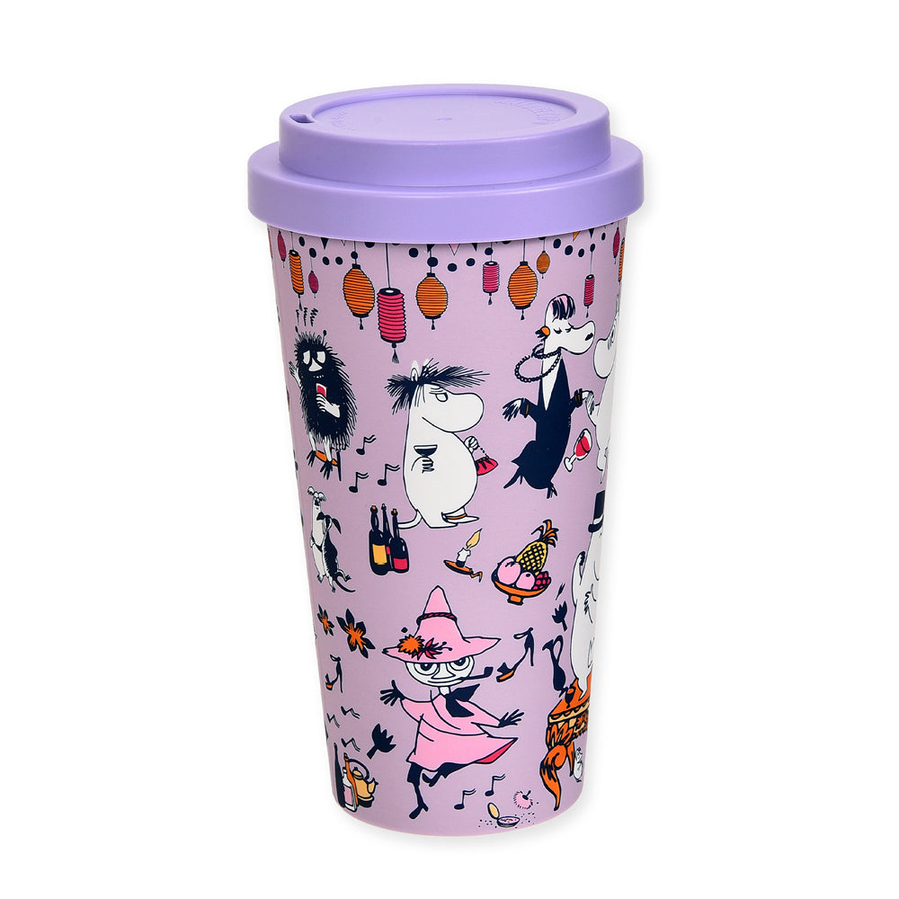 Moomin Party Take-away Mug Lilac - Nordicbuddies - The Official Moomin Shop