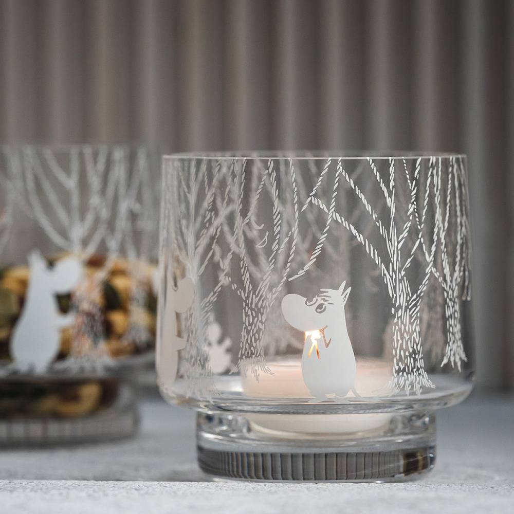 Moomin In the woods Candle Holder 8cm - The Official Moomin Shop