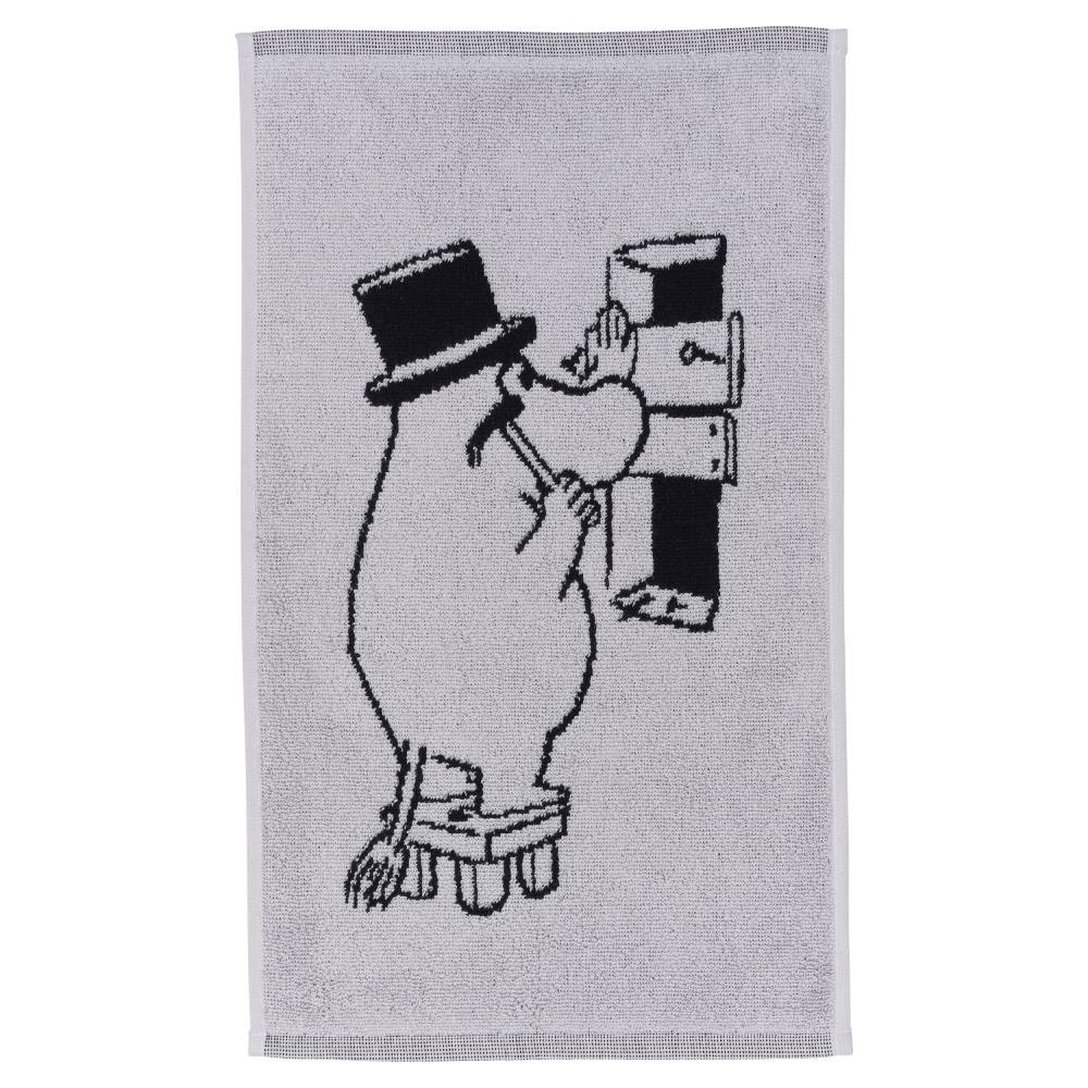 Moominpappa Hand Towel 30x50cm Grey - Moomin Arabia - The Official Moomin Shop