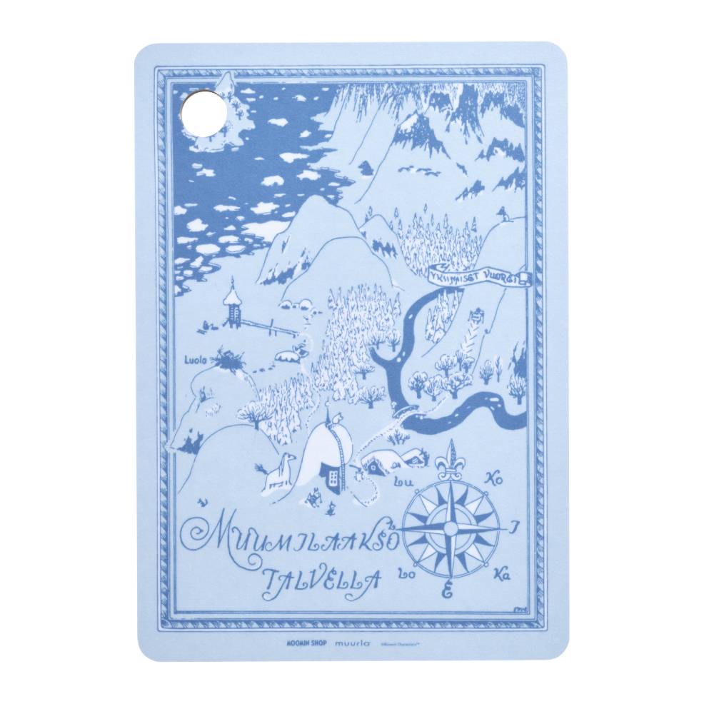 Moomin Dreamy Winter Cutting Board 14x20cm - The Official Moomin Shop