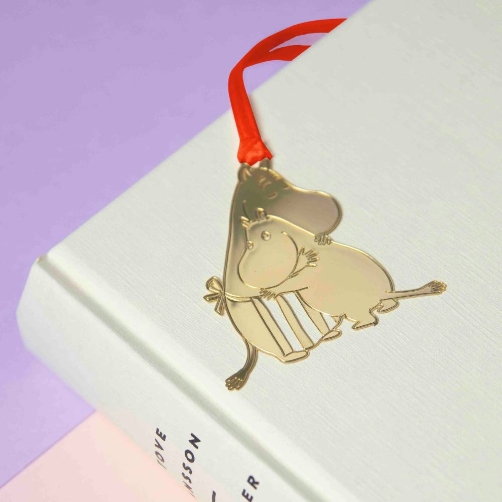 Moomin Hug Bookmark Gold - The Official Moomin Shop