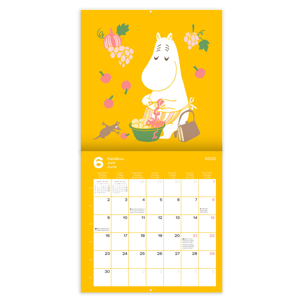 Moomintroll & Hattifattener Wall Calendar 2025 Putinki The Official
