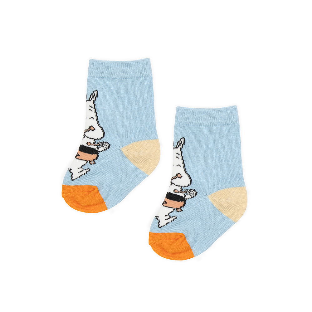 Moomintroll Babies Socks 2-pack Blue - The Official Moomin Shop