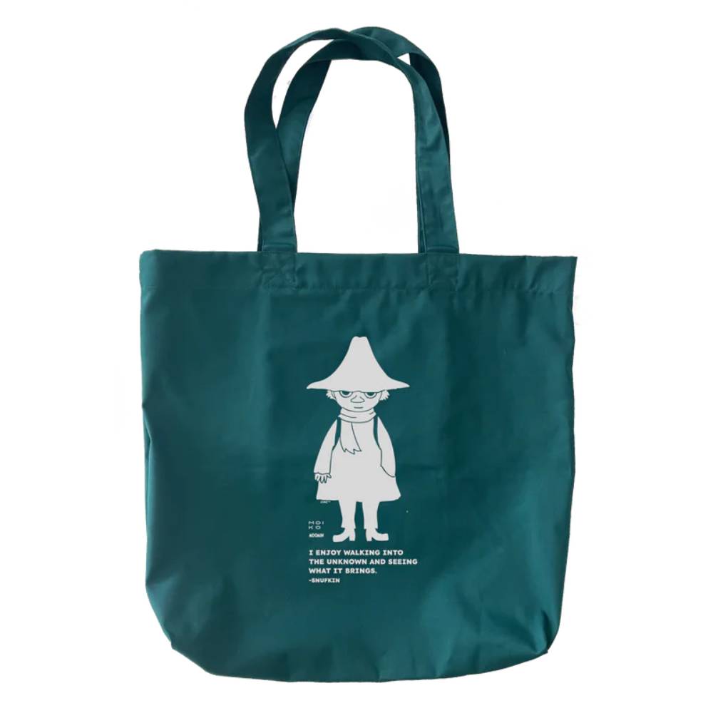 Snufkin Wanderer Reflective Tote Bag Green - Moiko - The Official Moomin Shop