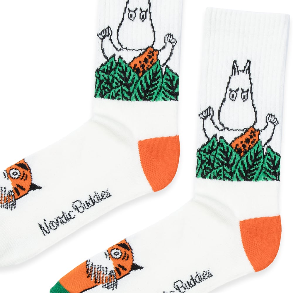 Moomin Retro Socks 40-45 White - The Official Moomin Shop