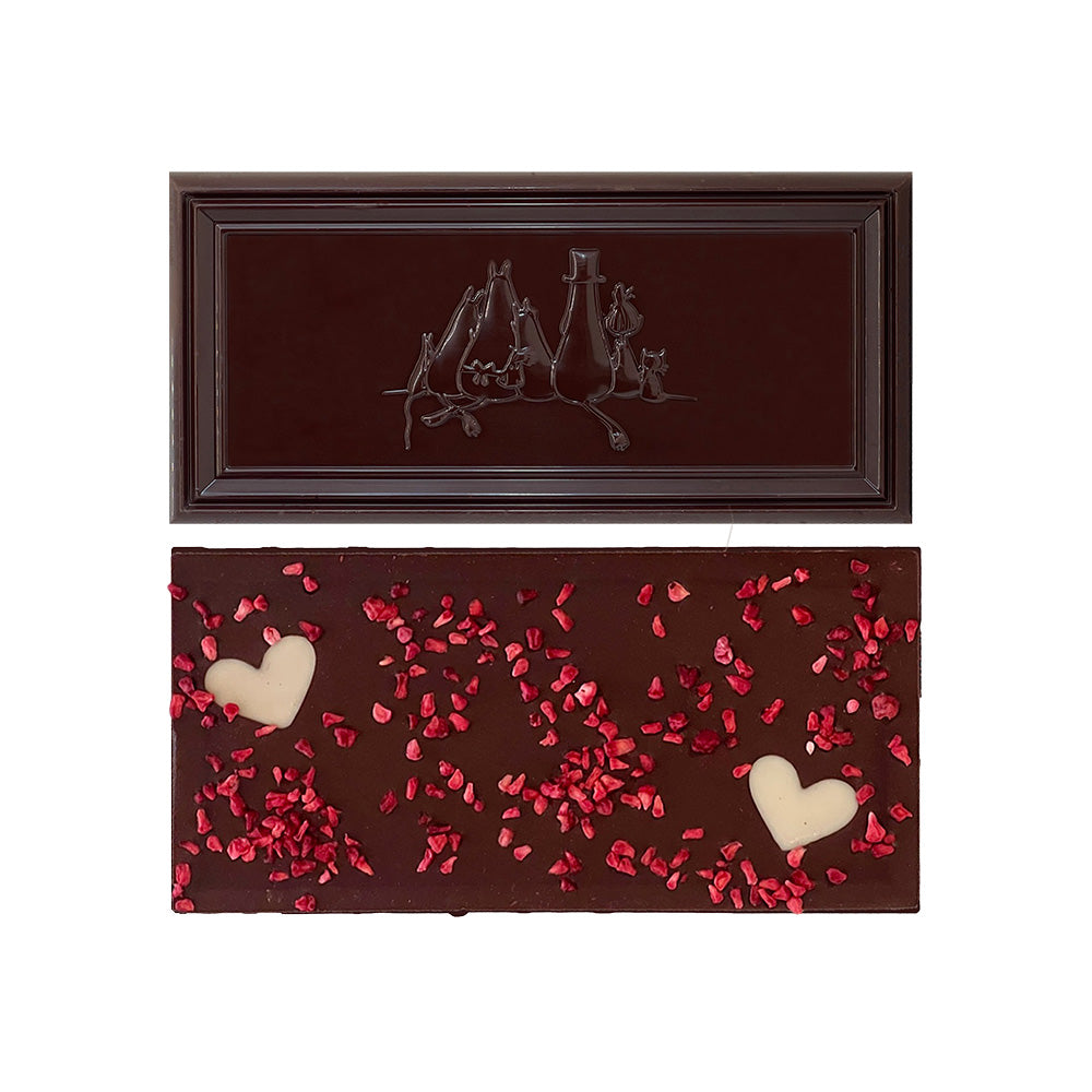 Moomin Love Dark Chocolate & Raspberry 70g - The Official Moomin Shop