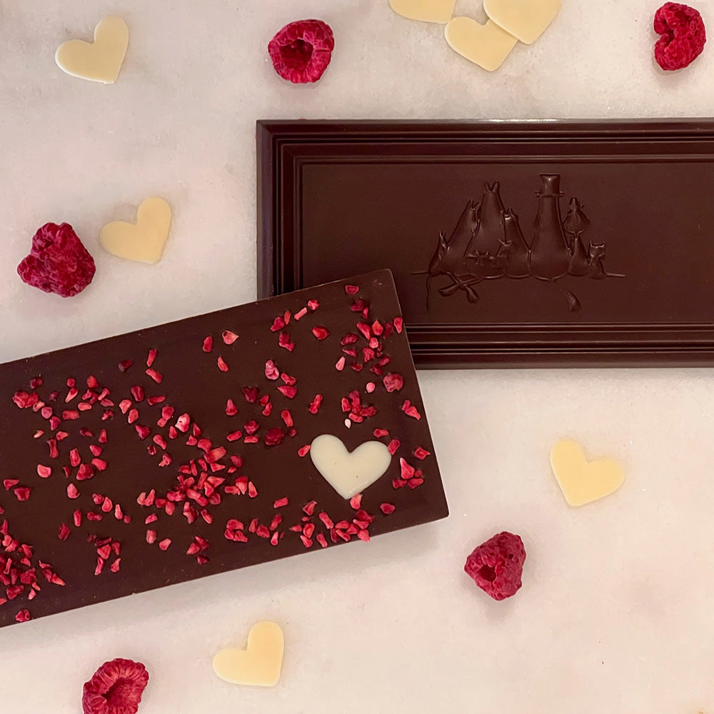 Moomin Love Dark Chocolate & Raspberry 70g - The Official Moomin Shop