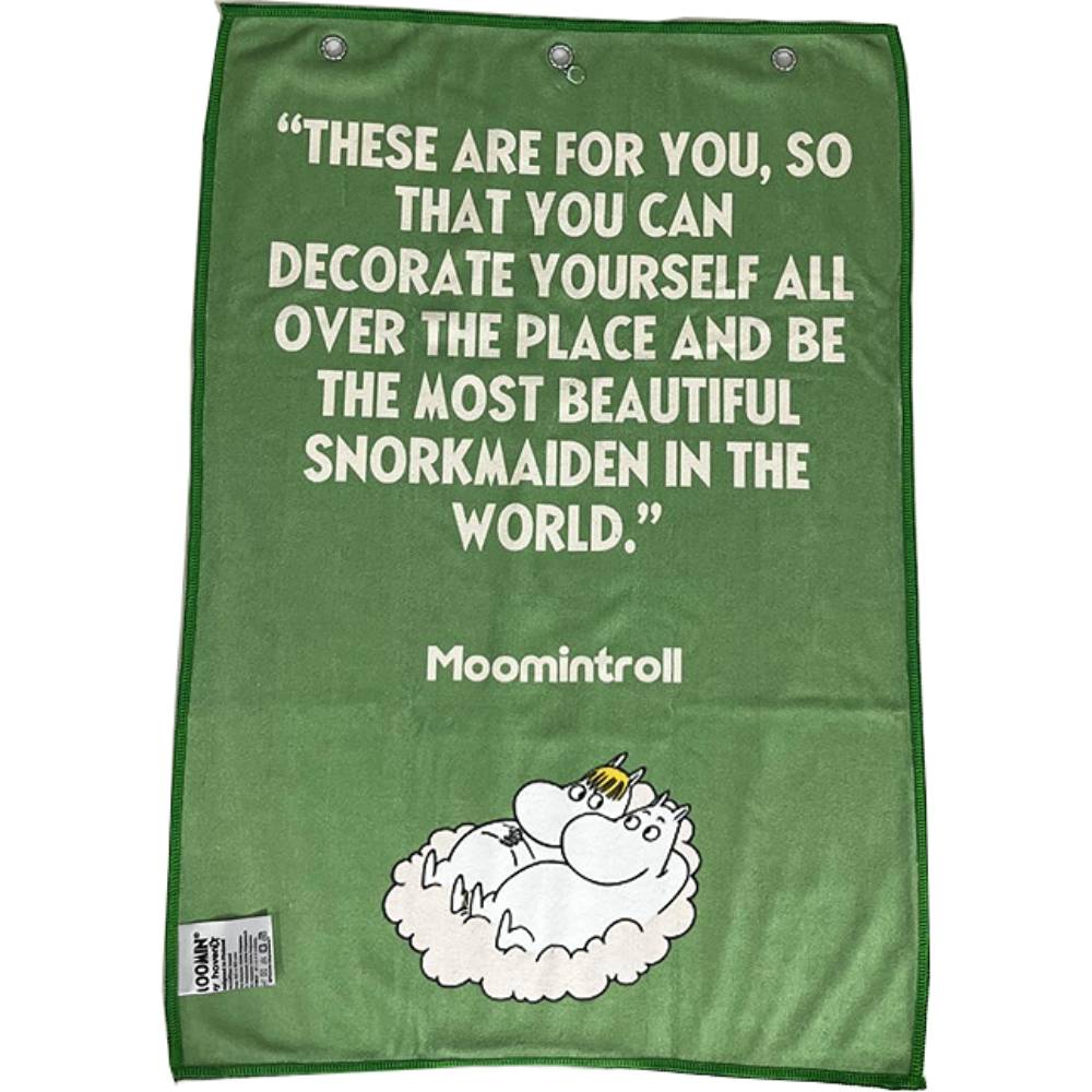 Moomintroll & Snorkmaiden Golf Towel - The Official Moomin Shop