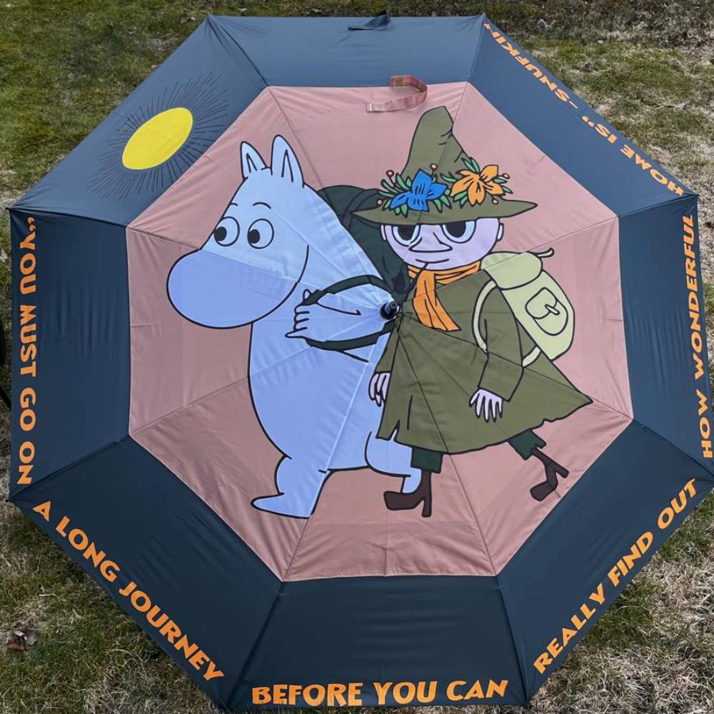 Moomintroll & Snufkin Golf Umbrella - The Official Moomin Shop