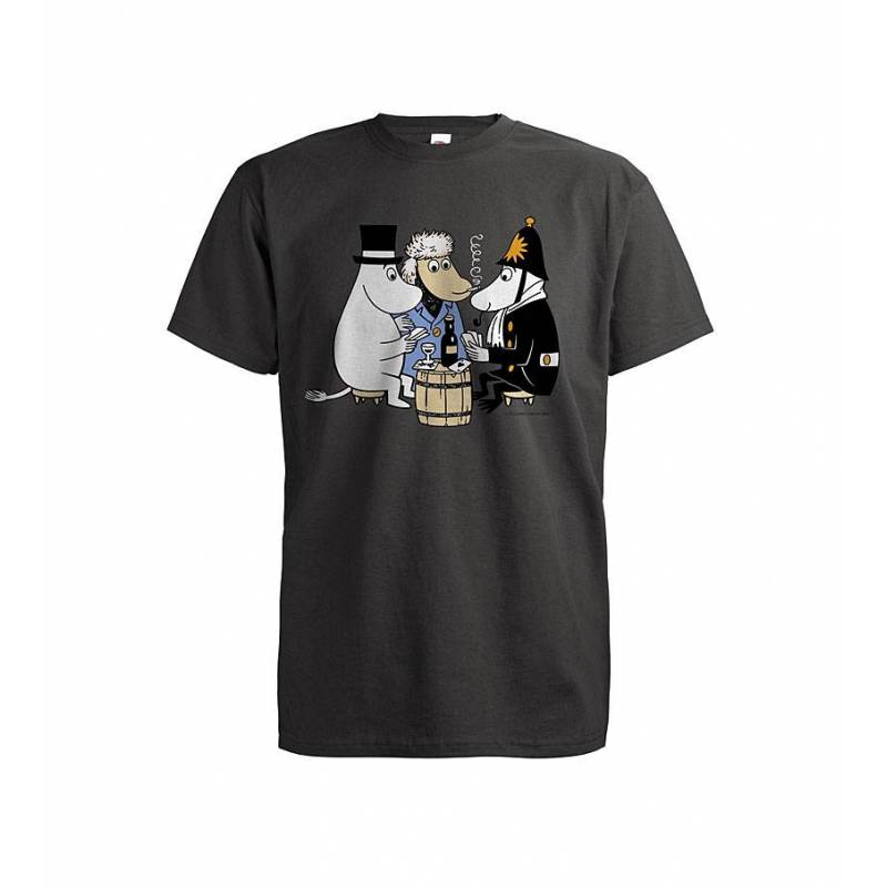 Moominpappa Card Game T-shirt Gray - The Official Moomin Shop