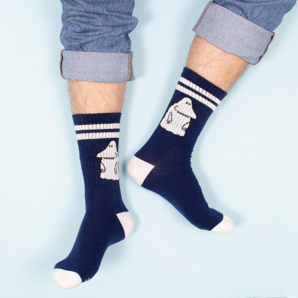 The Groke Socks Blue - Nordicbuddies - The Official Moomin Shop