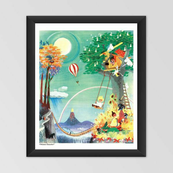 Moomin poster - The Rainbow House 50 x 40 cm - The Official Moomin Shop