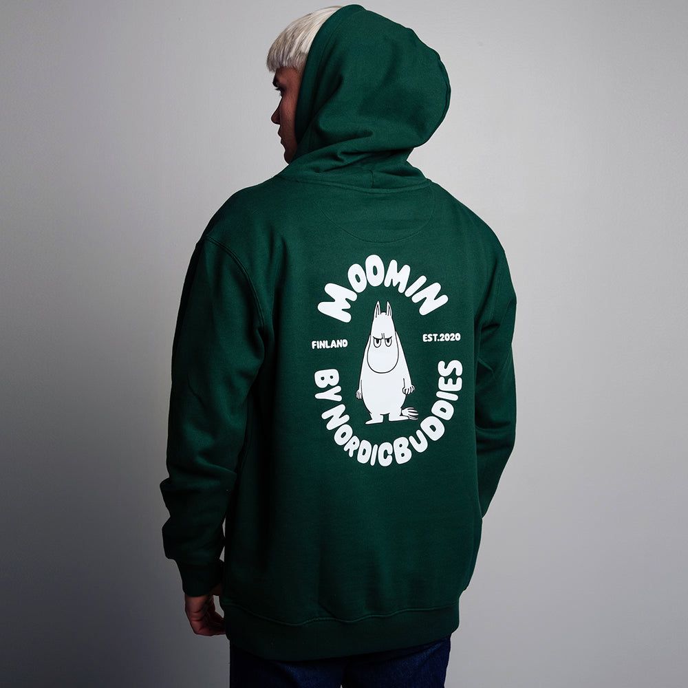 Moomintroll Hoodie Green - Nordicbuddies - The Official Moomin Shop