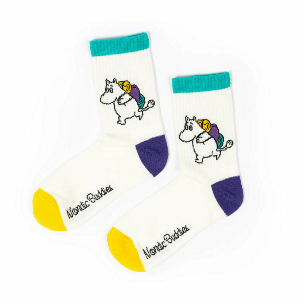 The Groke Retro Socks Rainbow - Nordicbuddies - The Official Moomin Shop