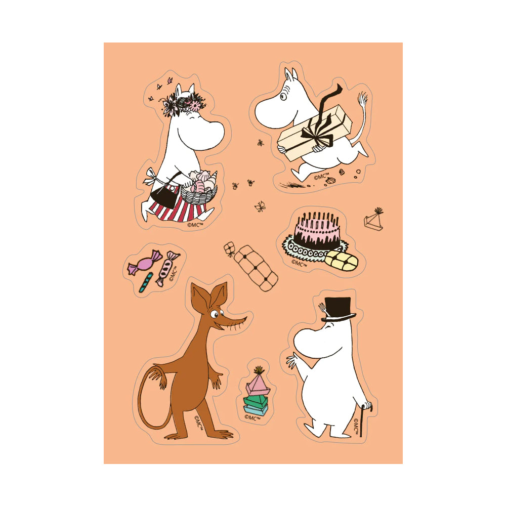 Moomin Party Sticker Postcard - Putinki - The Official Moomin Shop